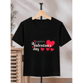 thumbnail image 4 of MAWOTEA Happy Valentine's Day Themed Graphic T-shirts for Kids,Boys and Girls Short Sleeve Crew Neck,Ideal Gift for Birthday,Size 3Year-13Year, 4 of 5