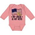 thumbnail image 3 of Inktastic My Uncle is My Hero Military Nephew Boys or Girls Long Sleeve Baby Bodysuit, 3 of 5