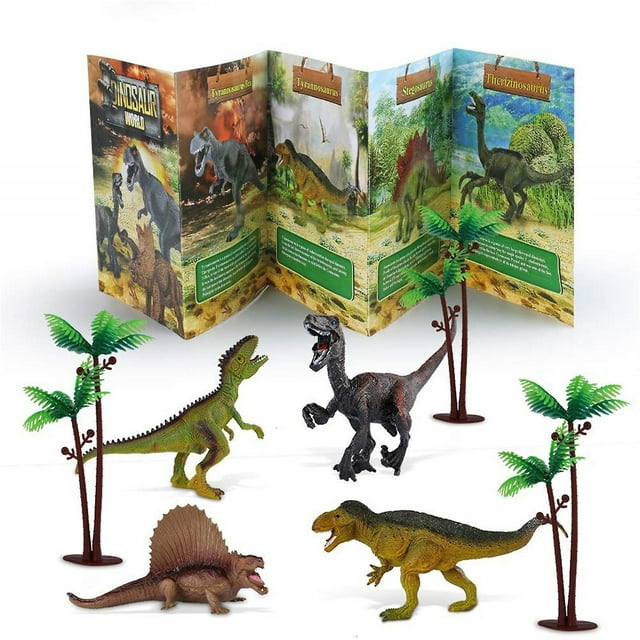 Juego de maletas con diseño de dinosaurio para niños, juguete DIY con Dinosaur World