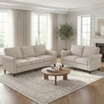 thumbnail image 1 of Puremind 2 Piece Sofa Set for Living Room, 3 Seater Sofa and Loveseat Set, Living Room Furniture Sets, Beige, 1 of 6