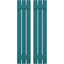 Ekena Millwork 11 1/2"W x 73"H Americraft Three Board (2 Batten) Exterior Real Wood Spaced Board-n-Batten Shutters (Per Pair), Antigua