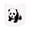 AA-White, variant on Inktastic Panda Bear Newborn Bib