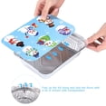 thumbnail image 4 of POINTERTECK Yardwe 20pcs Christmas Foil Pans with Lids Disposable Food Containers Rectangular Foil Pans with Covers for Baking Cooking Heating (4 Lid Patterns  5 for Each), 4 of 6