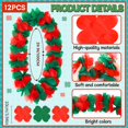 thumbnail image 2 of Collar Thiccywoov Hawaiian Rojo-Green Christmas Leis 99 cm, 2 of 6