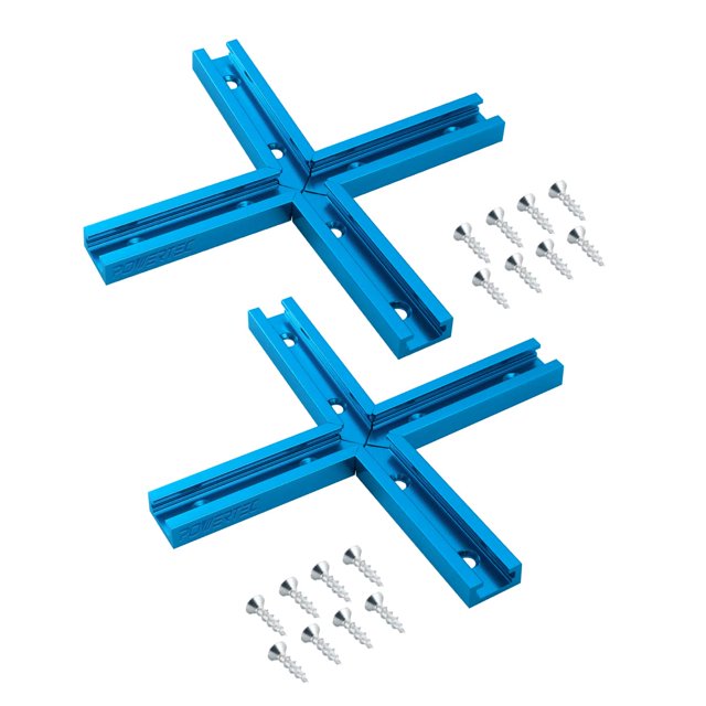 Kit de intersección T-Track POWERTEC 71704V para Universal T Track