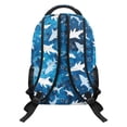 thumbnail image 4 of Jeiento 16 Inch Kids School Backpack for Boys Girls, Lightweight Water-Resistant Polyester Ocean Shark Print Bookbag for Preschool Elementary Middle School Hiking Daypack, 4 of 7