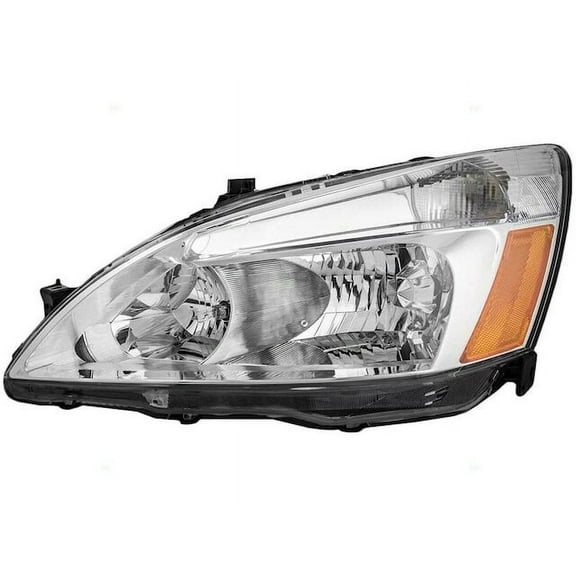 Left Headlight Assembly - Compatible with 2003 - 2007 Honda Accord 2004 2005 2006
