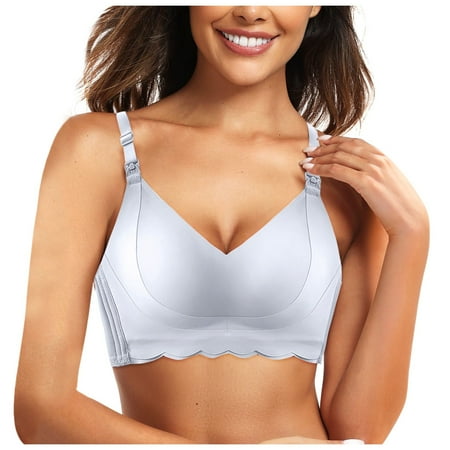 Gunia Womens Maternity Bras For Breastfeeding Solid Comfort Convenient Bra Lift To Sagging Nursing Bra Breathable Underwear