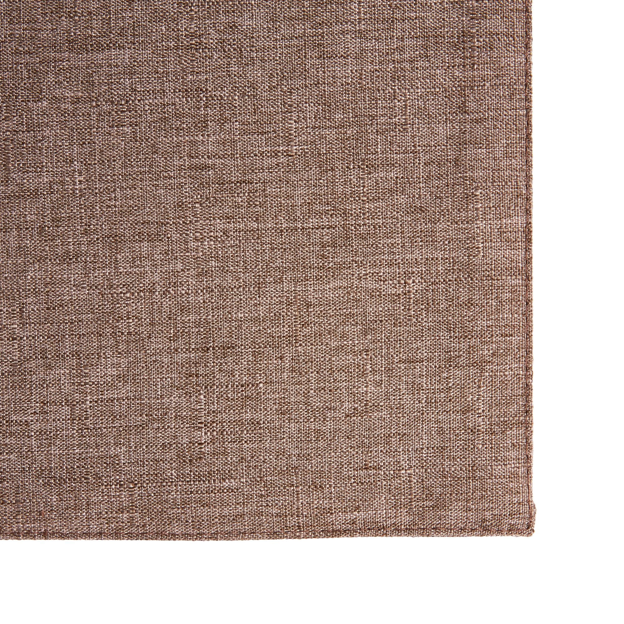 TOWN & COUNTRY LIVING Somers Reversible Placemat 4-Pack Set, Mocha Brown, 13"x17.5"
