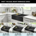 thumbnail image 2 of Delta 95D9031-T30s Rivet 30" Workstation Farmhouse Apron Front Kitchen Sink Drop-In 16, 2 of 7