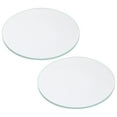 thumbnail image 1 of Unique Bargains 2.36x0.08' Dia Flashlight Glass Lens, 2 Pcs Polished Edge Glass Lens, Transparent, 1 of 5