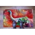 thumbnail image 6 of Front Door Rug, Animal Rug, Non Slip Rug, Area Rug, Classic Rug, Abstract Elephant Rugs, Animal Rugs, Salon Rug, Colorful Rug, Popular Rugs, 2'x3' - 60x90 cm, 6 of 8