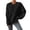 Black, variant on Women Sweatshirt Mom Life Long Sleeve Alphabet Print Embroidered Round Neck Pullover Hoodie with Cute Design Blue S