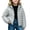 Light Blue, variant on Jalioing Puffer Jacket for Kids Winter Lightweight Long Sleeve Zipper Up Thermal Coat Solid Color Hooded Puffy Outerwear
