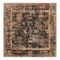 thumbnail image 2 of Unique Loom Saturn Collection Area Rug - Ion (5' 3" Square Black/Cream), 2 of 6