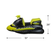 Swimline 51 Shark Jet-Ski 1-Person Swimming Pool Squirter with Gripped Handles - Yellow/Black