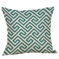 thumbnail image 6 of Square Cloth Pillow Covers with Blue Geomatric Images, 6 of 6