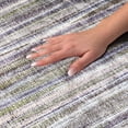 thumbnail image 3 of Addison Rugs Dream Shag Premium Machine Washable Transitional Textured Stripes Plum Rectangle Rug, 5' x 7'6", 3 of 8