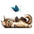 thumbnail image 2 of Animal decorativo gato Diy óleo lienzo pintura por números gatos Sincero Hogar, 2 of 6