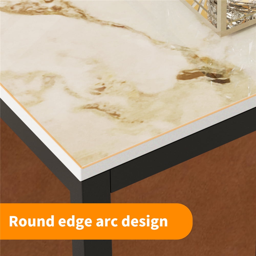 Wisfor Sintered Stone Console Table Narrow Long Sofa Table for Entryway Living Room,White Emerald