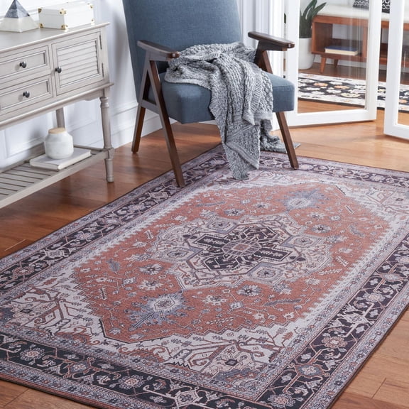 SAFAVIEH Tucson Drew Traditional Machine Washable Area