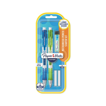Paper Mate Clearpoint Mechanical Pencils Starter Set, 0.9mm, HB #2, 5