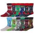 thumbnail image 2 of Different Touch Novelty Seasonal Christmas Holiday Socks with Gift Box ( 12 Pairs ), 2 of 6