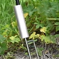 thumbnail image 4 of LOVIVER Support de Poteau en Acier Inoxydable Réglable Portable Amovible double insert, 4 of 5