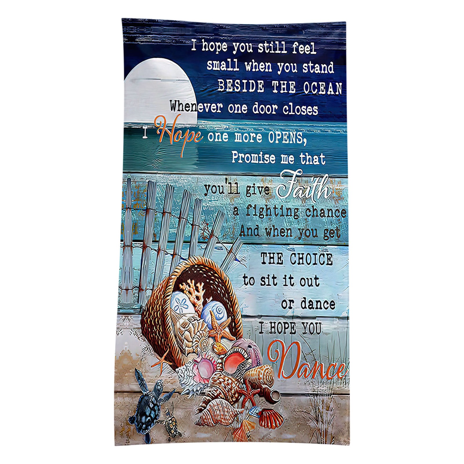 JeashCHAT Oversized Beach Towel Clearance, 30"x60" Ocean Turtle Graphic