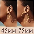 thumbnail image 5 of FaithHeart Africa Map Earrings for Women Gold Plated Stainless Steel Large Hoop Earrings Trendy Jewelry for Mom Friend Birthday Valentines Mothers Day Christmas Jewelry Gift, 5 of 10