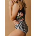 thumbnail image 4 of Maillot de Bain à Manches Courtes à Manches Courtes et à Imprimé Floral pour Femmes, 4 of 6