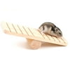 Bangcool Hamster Seesaw Toy Wooden Funny Hamster Exercise Toy Small Animal Climbing Toy
