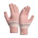 thumbnail image 1 of Qarigey Guantes cálidos de invierno para pantalla táctil, mitones de punto elásticos para mujer, suaves y cálidos, de amplia aplicación guantes y mitones Rosa, 1 of 6
