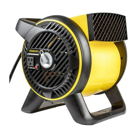 Master Heavy Duty Utility Blower, 3 Speed Portable Floor Fan with Outlet & Pivot Head