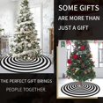 thumbnail image 4 of Christmas Black And White Tree Skirt Christmas Decoration Christmas Tree Skirt Base Cushion Cover Holiday Ornaments, 4 of 8
