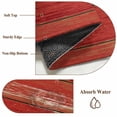 thumbnail image 6 of 3'x5' Area Rugs, Red Wood Grain Indoor Outdoor Area Rug for Living Room Bedroom, Farmhouse Vintage Wooden Rustic Planks Washable Bathroom Rugs Kitchen Floor Carpet Mats Home Decor Aesthetic, 6 of 8