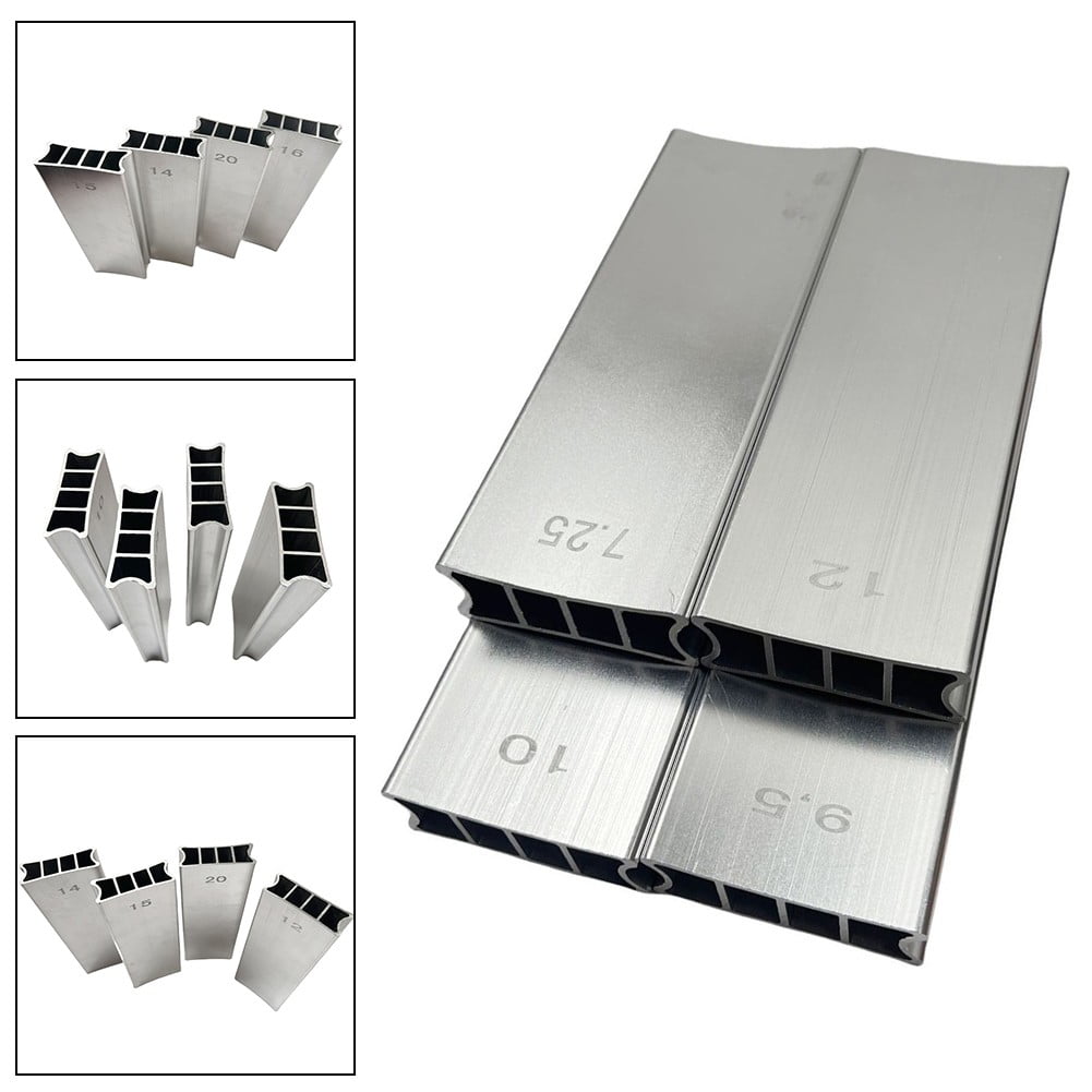 SPRING Two-Way Radius Sanding Block for Guitar Bass Fret Leveling Fingerboard Luthier Tool Aluminum Construction 10 14