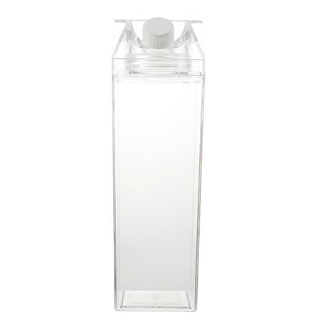 

1Pc Transparent PS Leak-proof Bottle House Shaped Cup for Milk Water Liquor Cold Drink