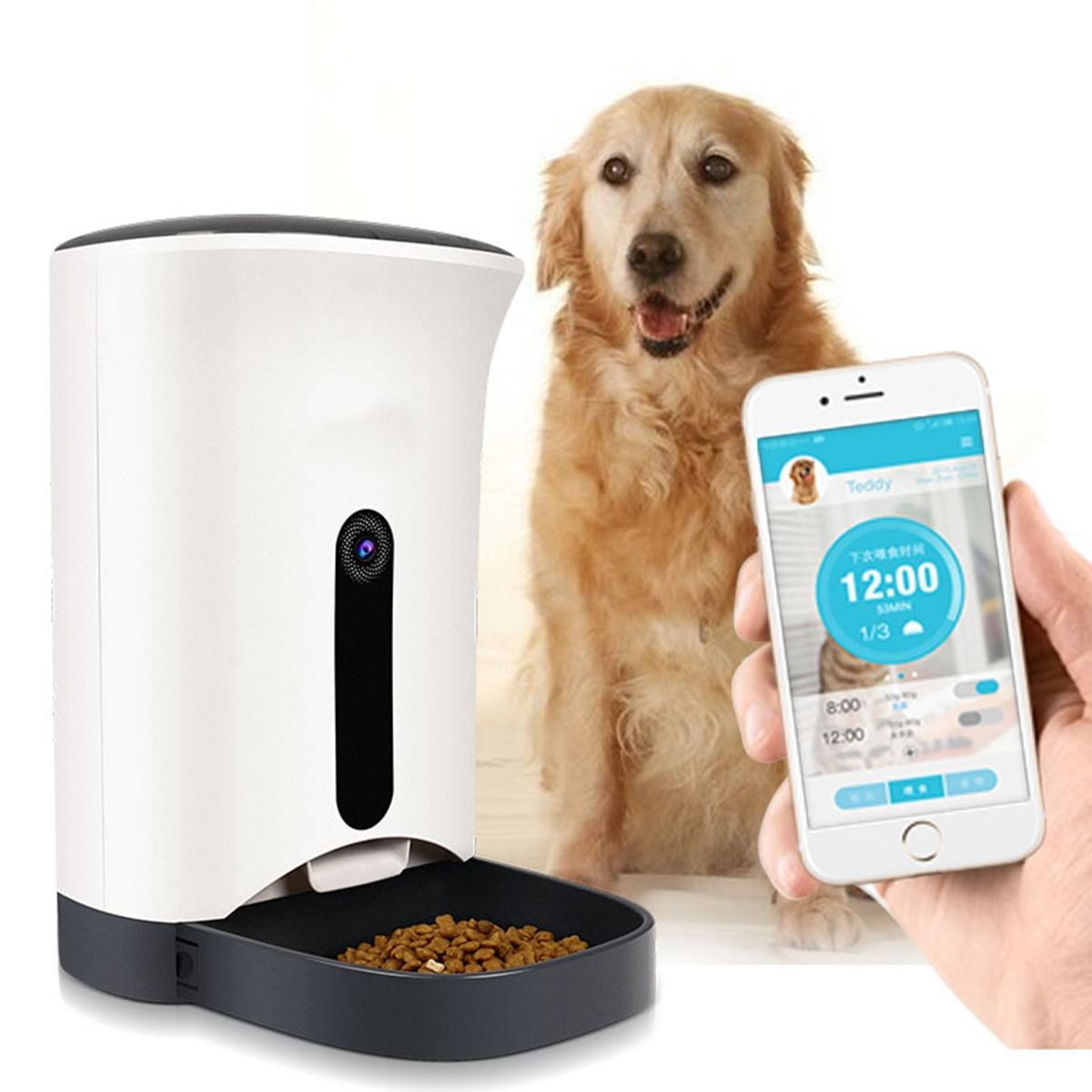 Healthy Pet Simply Feed Automatic Cat and Dog Feeder Food Dispenser