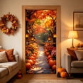 thumbnail image 6 of Thanksgiving Door Cover 35x71 inch, Fall Door Curtain, Autumn Pumpkin Harvest Banner for Indoor Outdoor Decor Photo Booth Props, 6 of 6