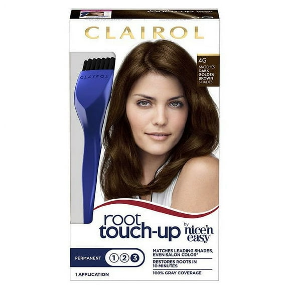 Root Touch-Up Permanent Hair Color, 4G Dark Golden Brown