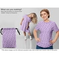 thumbnail image 5 of oneOone Cotton Cambric Pastel Purple Fabric Florals Sewing Material Print Fabric By The Yard 56 Inch Wide, 5 of 5