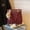 Burgundy with pendant, variant on Women's Hobo Bag Shoulder Bag Crossbody Bag for Young Women with Sewing Line Detail Soft Suede Medium Size Adjustable Strap Multiple Compartments Urban Minimalist Style for Daily Commute, Shopping, a