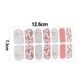 thumbnail image 2 of Pegatinas para uñas, tiras de esmalte de uñas, pegatinas autoadhesivas para decoración de uñas en gel para mujeres y niñas, 2 of 5