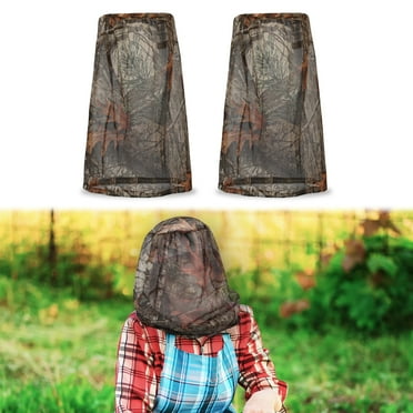 EEEkit 2pcs Mosquito Head Nets, Camouflage Face Protect Mesh Insect Netting for Gardening Hunting Camping Climbing
