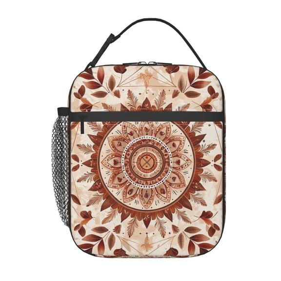 Boho Zodiac Lunch Box Reusable Portable Lunch Bag Tote Bag for Work Picnic Hiking