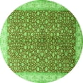 thumbnail image 1 of Ahgly Company Indoor Round Persian Green Traditional Area Rugs, 3' Round, 1 of 1