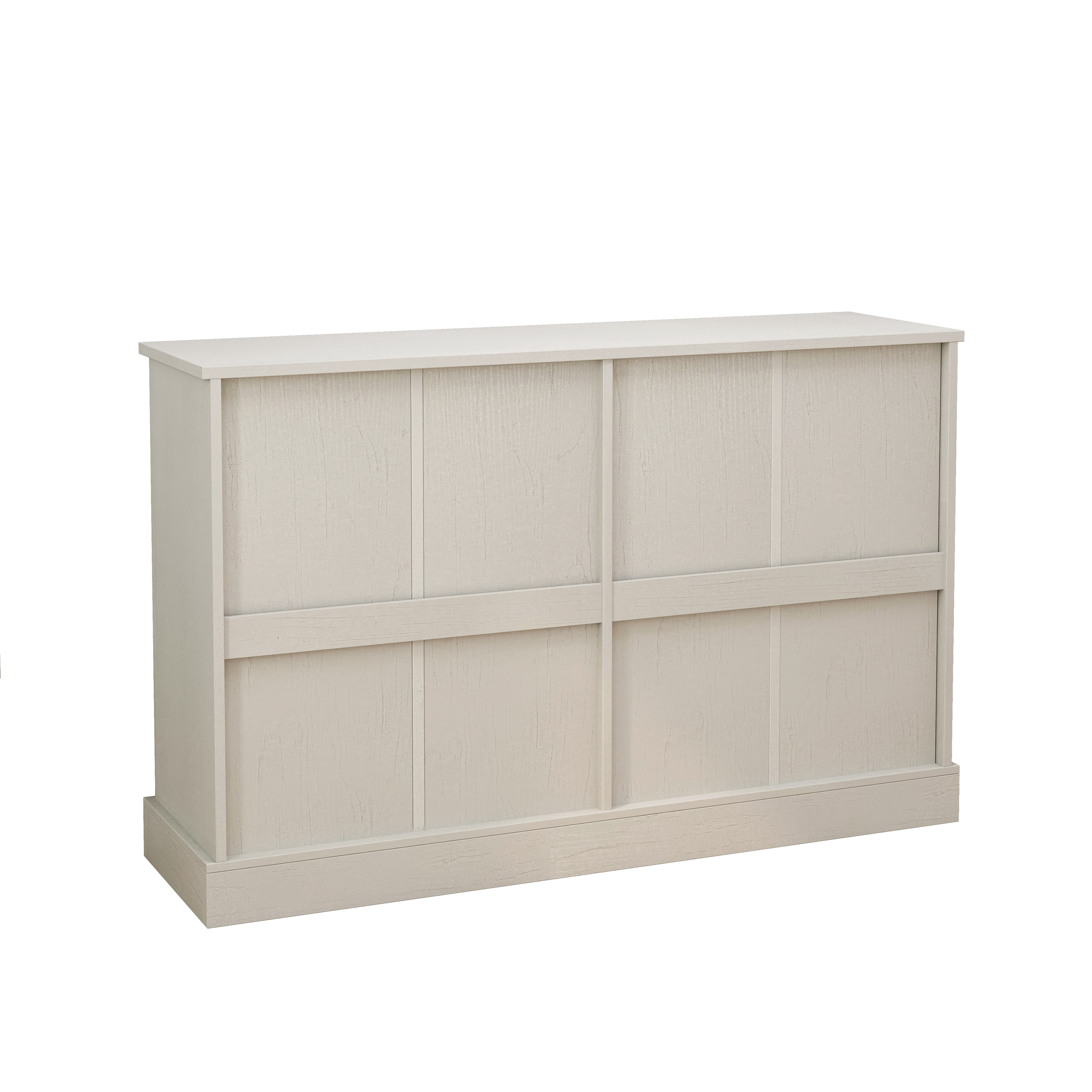 Aukfa 4 Doors Sideboard Buffet Cabinet with 2 Drawers for Living Rooms,Bedroom, White