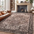 thumbnail image 3 of TWINNIS Vintage Rugs Area Rugs Non-Slip Rugs for Living Room,4'x6',Brown, 3 of 7