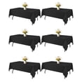 thumbnail image 1 of Mantel Niuara negro lavable 150 x 210 cm para mesas de 5 pies, paquete de 6, 1 of 1
